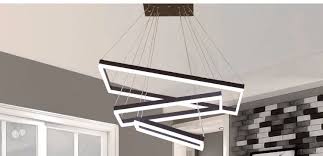 Square Hanging Lamp Modern Led Pendant Lights For Living Room With Rem In 2020 Living Room Lighting Bedroom Light Fixtures Led Pendant Lights