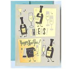 Holiday boxed cards animals variety set of 12. New Years Cheers Designer Letterpress Boxed Greeting Cards Stylishly Modern Letterpress Hl945 Luxe Paperie Couture Stationery