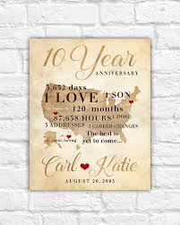The 10year anniversary is a landmark anniversary and, if the couple that you are gifting items to is religious, you may want to consider something that represents the blessedness of their union. 10 Year Anniversary Gift Gift For Men Women His Hers 10th Etsy 10 Year Anniversary Gift 10 Year Wedding Anniversary Gift 10th Wedding Anniversary Gift