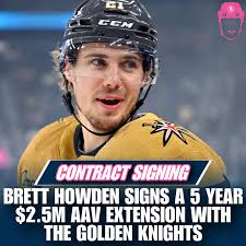 Brett Howden inks in 5 more years with the Golden Knights ✍️