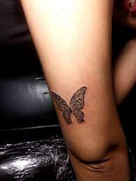 Butterfly Tattoo Made With Fingerprints Fingerprint Tattoos Butterfly Fingerprint Tattoo Body Art Tattoos
