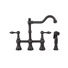 brienza 2 handle bridge kitchen faucet