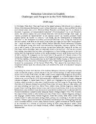 Both published works and online sources were used to compile this bibliography. Pdf Malaysian Literature In English Challenges And Prospects In The New Millennium Mohammad A Quayum Academia Edu