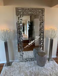 There are many ways in which we can improve the home design. 2m 1m Versace Mirror On Silver Or Rose Pretty Stylish Homes Facebook
