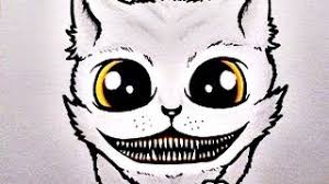 How To Draw A Creepy Cat Youtube