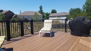 Stair rails on decks should be between 34 inches and 38 inches high, measured vertically from the nose of the tread to the top of the rail. Deck Railing Cost Comparison Railing Product Types Railing Need Deck Rail Supply