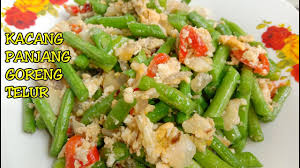 Namun, pernahkah anda membuat menu makanan menggunakan daun kacang panjang atau lembayung? Kacang Panjang Goreng Telur Youtube