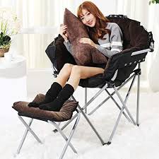 Aishankra L04 Comfortable Lazy Couch Lounger Single Sofa Portable Folding Lounge Chair Furniture Dormit Folding Lounge Chair Portable Furniture Bedroom Balcony