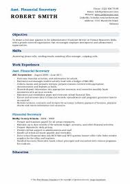 Job description for a finance director detailing responsibilities and duties for a typical fd role. Financial Secretary Resume Samples Qwikresume