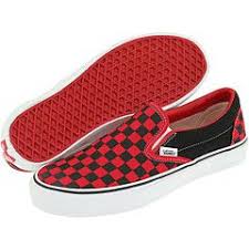 Black And Red Checkered On Core Classics Black Formula One Checkerboard Canvas Highonshoes Com Vans Vans Classic Slip On Classic Shoes