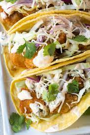 Dredge fish in beer batter and fry 4 pieces at a time to avoid overcrowding. Beer Battered Fish Tacos Recipe Girl