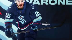 If there's never a jersey with an actual kraken on the jersey then what is the point of going with this is my biggest problem with the seattle. Maddie Russell Phil Varone X Seattle Kraken Jersey Swap