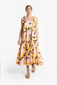 Obus Golden Hour Dress Full Maxi Summer Floral Print Austrlian Melbourne Fashion Design 1 Meet Me At Mikes Melbourne Fashion Fashion Floral Sundress