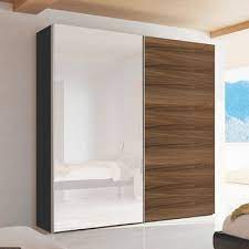Their biggest advantage being they require very little space in. Loft Two Door Sliding Wardrobe Walnut And Mirror Dwell 995 Sliding Wardrobe Wardrobe Design Mirror Sliding Door