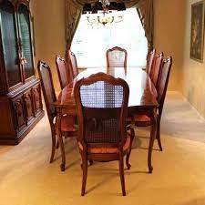 Put cute and kicky little slipcovers on those chairs. 20 Thomasville Dining Room Set Magzhouse