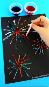 Get out your pencil and crayons and draw with me!do you want to foll. Salt Fireworks Craft For Kids Crafty Morning