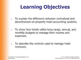 Chapter 12 Hotel Accounting Chapter 12 Hotel Accounting