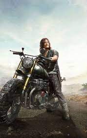 The collaboration is now live globally including india. 840x1336 Daryl Dixon Pubg Mobile Game The Walking Dead Artwork Wallpaper The Walking Dead Walking Dead Daryl Walking Dead Game