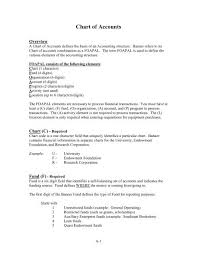 chart of accounts manual southeast missouri state university