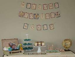 Maybe you would like to learn more about one of these? Welcome To The World Baby Shower Welcome To The World Travel Themed Baby Shower Catch My Party