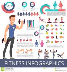 Sports And Healthy Life Vector Business Infographic With