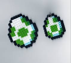 Yoshi Eggs Perler By Genjiworks On Deviantart Perler Bead Art Yoshi Bead Art