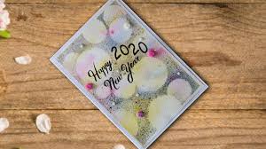 You can control the darkness of the color according to how much or little water is added to the paint. Handmade Watercolor Happy New Year 2020 Greetings Card Youtube