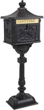 The landover mailbox post is constructed of reinforced extruded aluminum and steel to resist rust and provide an extended service life. Amazon Com Best Choice Products Heavy Duty Cast Aluminum Vintage Mailbox W Keys Locking Door Mail Flap Tools Home Improvement