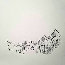 Take Me To The Hills Mini Drawings Pen Art Easy Drawings