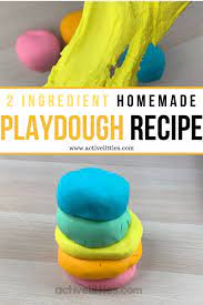 Mix dry ingredients together in a medium mixing bowl. Easy And Silky Soft 2 Ingredient Play Dough Active Littles