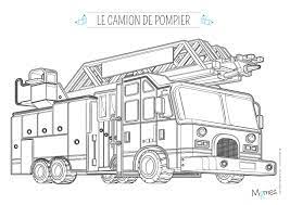 Coloriage Camion De Pompier Avec La Grande Echelle Coloriage Camion Coloriage Camion Pompier Camion Pompier