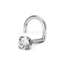 2mm Stunning Diamond Nose Stud Diamond Nose Stud Nose Ring Jewelry Diamond Nose Ring