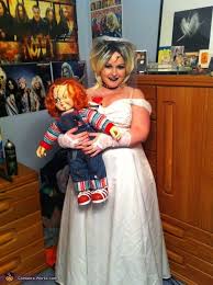 The steps are simple, start with a base bride of chucky set, add creepy red hair and you will be one sociopathic children's toy! Tiffany Bride Of Chucky Costume Photo 3 4