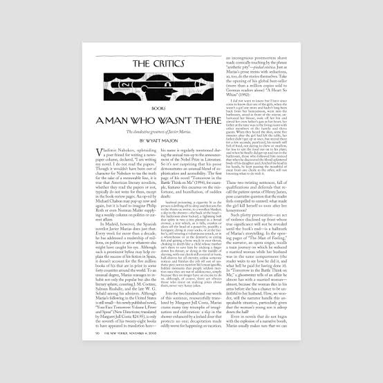 A Man Who Wasn't There | The New Yorker