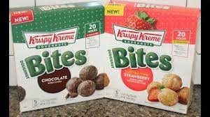 Krispy Kreme Doughnuts Bites Chocolate Strawberry Review Youtube