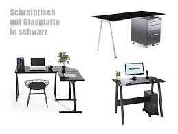 Metall und kunststoff, wobei glas (oder milchglas) und metall gerne miteinander kombiniert werden und schreibtische aus widerstandsfähigen kunststoff vor allem im gewerblichen bereich zu finden sind. Schreibtisch Mit Glas Glasplatte