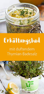Erkaltungsbad Mit Duftendem Thymian Badesalz Plant Happy Badesalz Badezusatz Selber Machen Erkaltungsbad Selber Machen