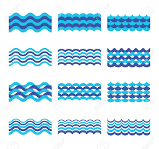 Marine Sea Ocean Waves Vector Set Sea Water Wave Element Waves Vector Ocean Waves Wave Clipart