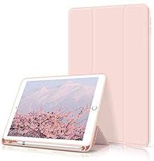 Amazon Com Funda Para Ipad 9 7 2018 2017 Con Soporte Para Lapiz Rosado Computers Accessories In 2020 Ipad Cover Ipad Accessories Apple Pencil Holder