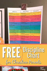 free discipline chart for christian parents meet penny