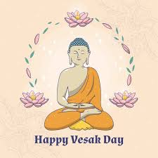 Cultural performances featuring song and dance. Free Vector Drawing With Happy Vesak Day Celebration