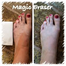 Use A Magic Eraser To Remove Spray Tan Lines Immediately Tanning Skin Care Spray Tan Removal Spray Tan Business