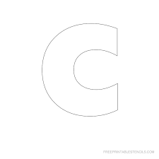 big letter printable stencils a to z free printable stencils