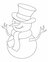 For a january preschool class activity, print out a blank snowman to decorate with hats and scarves. Printable Snowman Coloring Page Coloring Home