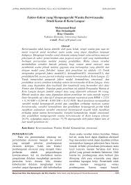 Demikian pembahasan materi kita kali ini mengenai soal kewirausahaan (kwu) kelas 11. Pdf Faktor Faktor Yang Mempengaruhi Wanita Berwirausaha Studi Kasus Di Kota Langsa