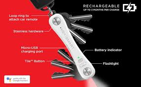 Keysmart Pro Compact Key Holder With Led Light And Tile Smart Technology To Track Your Lost Keys And Phone With Gps 2 10 K Keysmart Smart Technologies Smart