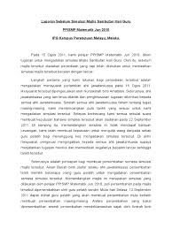 Suasana sambutan hari guru disambut meriah di setiap sekolah. Laporan Sebelum Simulasi Majlis Sambutan Hari Guru