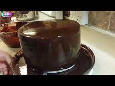 جناش الشوكولاتة الغامقة الجليز اللماع chocolate glaze