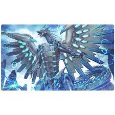 free shipping custom yugioh playmat blue eyes chaos max dragon blue eyes playmat ebay in 2021 dragon artwork white dragon fantasy beasts