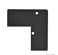 End cap E93 aluminium black RAL 9005 for profile VA5, 2 PCS ...